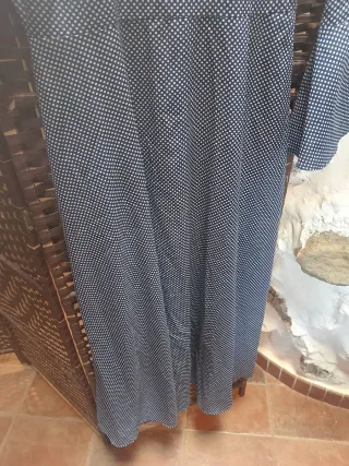 Vestido Kling azul y blanco talla L