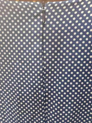 Vestido Kling azul y blanco talla L