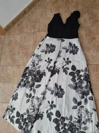 Vestido largo fiesta floral
