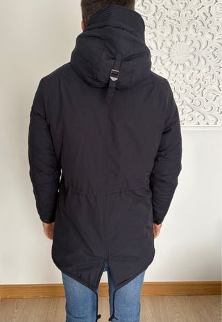 Parka azul marino Scalpers