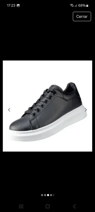 Zapatillas Betelli Piel Negra Talla 42