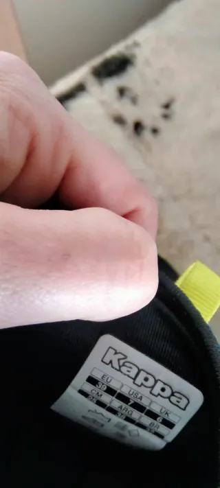 Zapatillas Kappa Negras/ Amarillas Talla 39 bambas