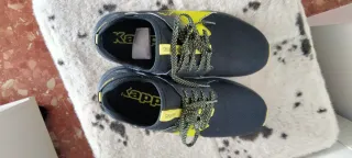 Zapatillas Kappa Negras/ Amarillas Talla 39 bambas