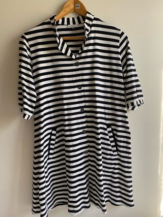 Vestido Marimekko Rayas Blanco y Negro