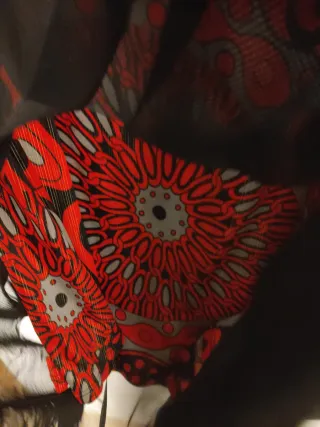 Vestido Bituzik Negro/Rojo talla grande: M