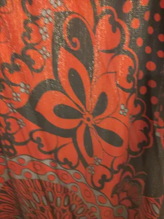 Vestido Bituzik Negro/Rojo talla grande: M