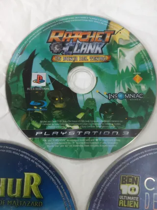 Lote 3 Giochi PS3: Ratchet, Arthur, Ben 10
