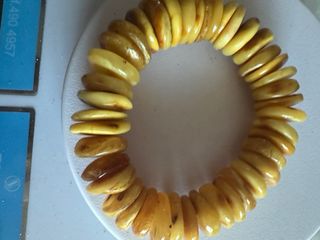 Pulsera Ámbar Báltico Amarillo Yema