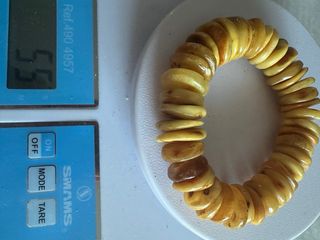 Pulsera Ámbar Báltico Amarillo Yema