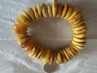 Pulsera Ámbar Báltico Amarillo Yema