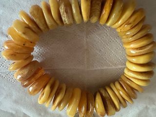 Pulsera Ámbar Báltico Amarillo Yema