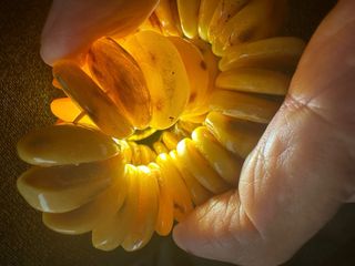 Pulsera Ámbar Báltico Amarillo Yema