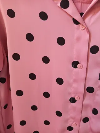 Camisa Zara lunares rosa