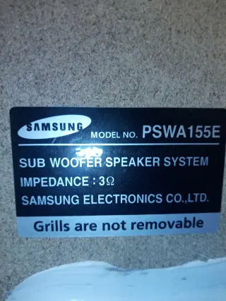 Subwoofer Samsung Plata