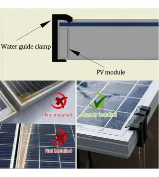 60 Hebillas Drenaje Panel Solar Fotovoltaico