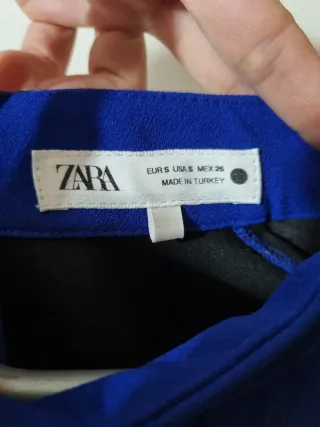 Vestido Zara azul sin mangas