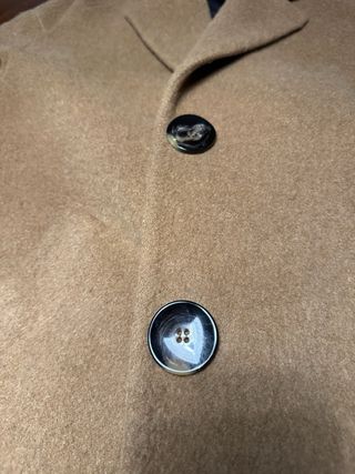 Abrigo largo Zara beige oversize