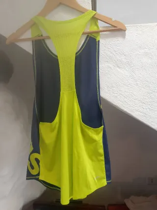 Top Adidas Talla S Azul y Verde