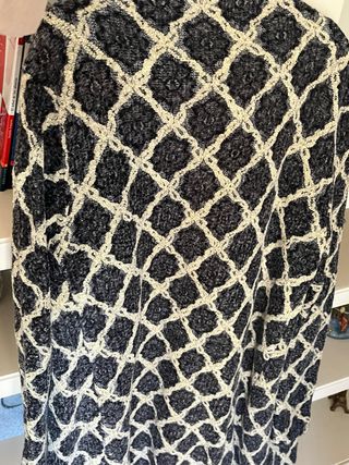 Abrigo Kahyra mujer gris y beige