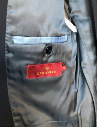 Traje Caramelo Negro Talla 52