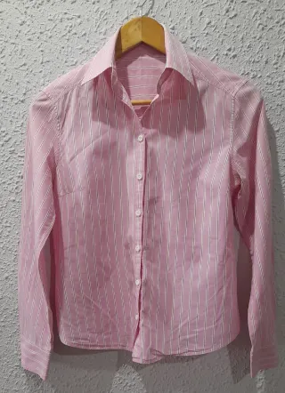 Camisa Massimo Dutti rayas rosa T.38