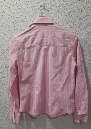 Camisa Massimo Dutti rayas rosa T.38