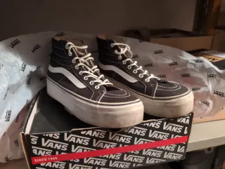 Vans Sk8 Platform Donna Nero/Bianco