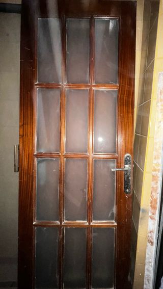 Puerta interior madera maciza