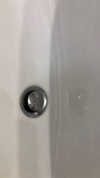 Mobile bagno con piano cristallo oro verde