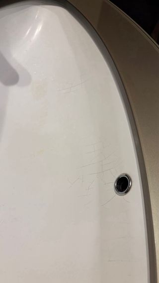 Mobile bagno con piano cristallo oro verde