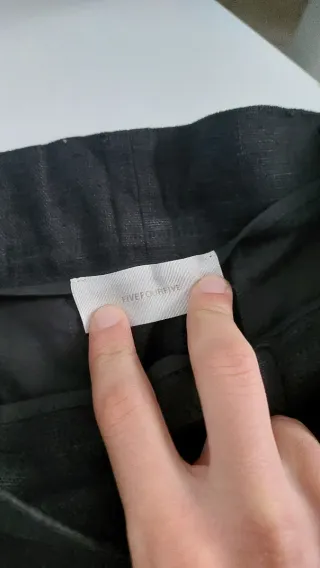 fivefourfive heavy linen baggy pants