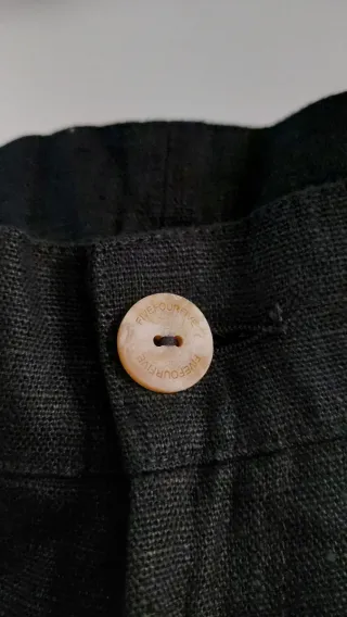 fivefourfive heavy linen baggy pants