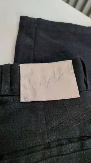 fivefourfive heavy linen baggy pants