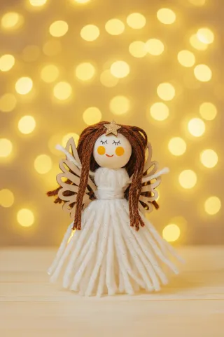 Angelito Macramé Personalizado