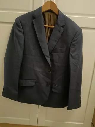 Chaqueta de traje Cortefiel azul como nueva.