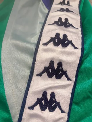 Top Kappa Vintage Verde y Morado Talla M