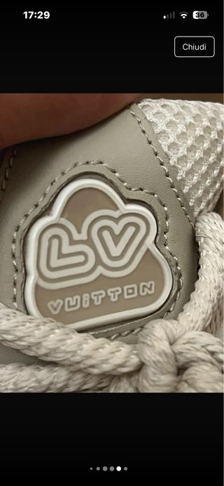 Scarpe Louis Vuitton Skate Uomo Beige/Bianco