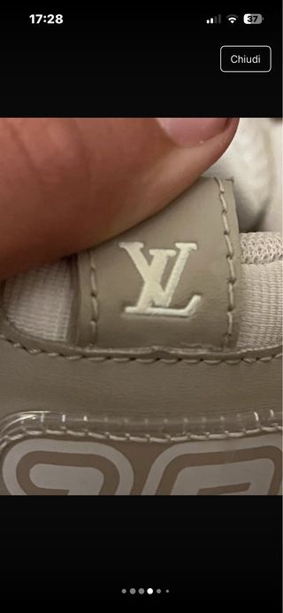 Scarpe Louis Vuitton Skate Uomo Beige/Bianco