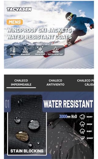 Chaqueta de montaña TACVASEN Polar Cálido