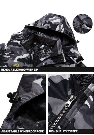 Chaqueta de montaña TACVASEN Polar Cálido