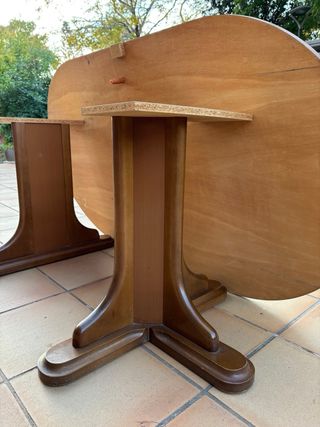 Mesa de comedor extensible de madera maciza