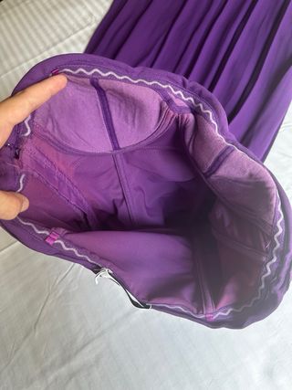 Vestido largo púrpura Dior