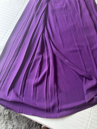 Vestido largo púrpura Dior