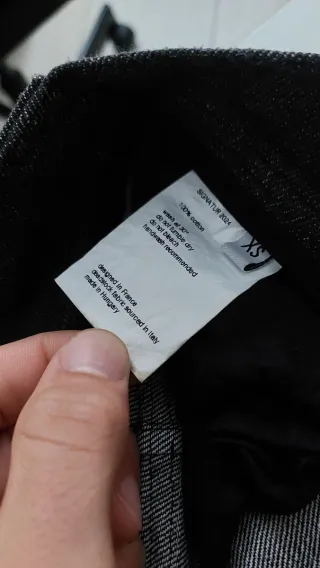 objekt draped flare black jeans