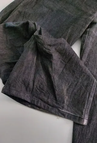 objekt draped flare black jeans