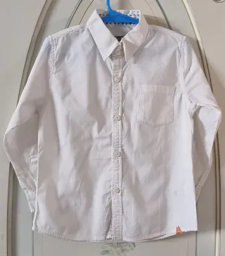 Camicia bianca manica lunga bambino