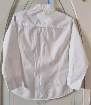 Camicia bianca manica lunga bambino