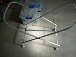 Moisés mimbre con colchón y funda