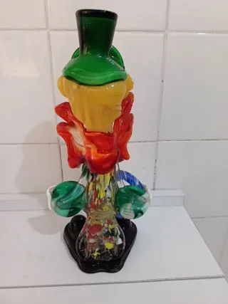 Figura de cristal payaso Murano
