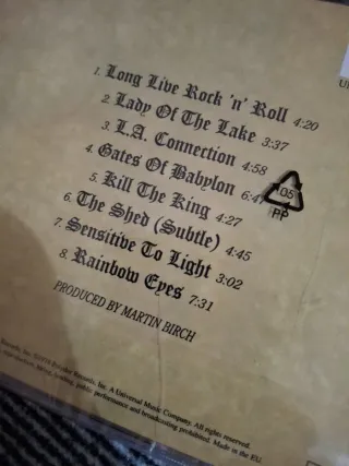 RAINBOW Long Live Rock 'n' Roll 1978 CD